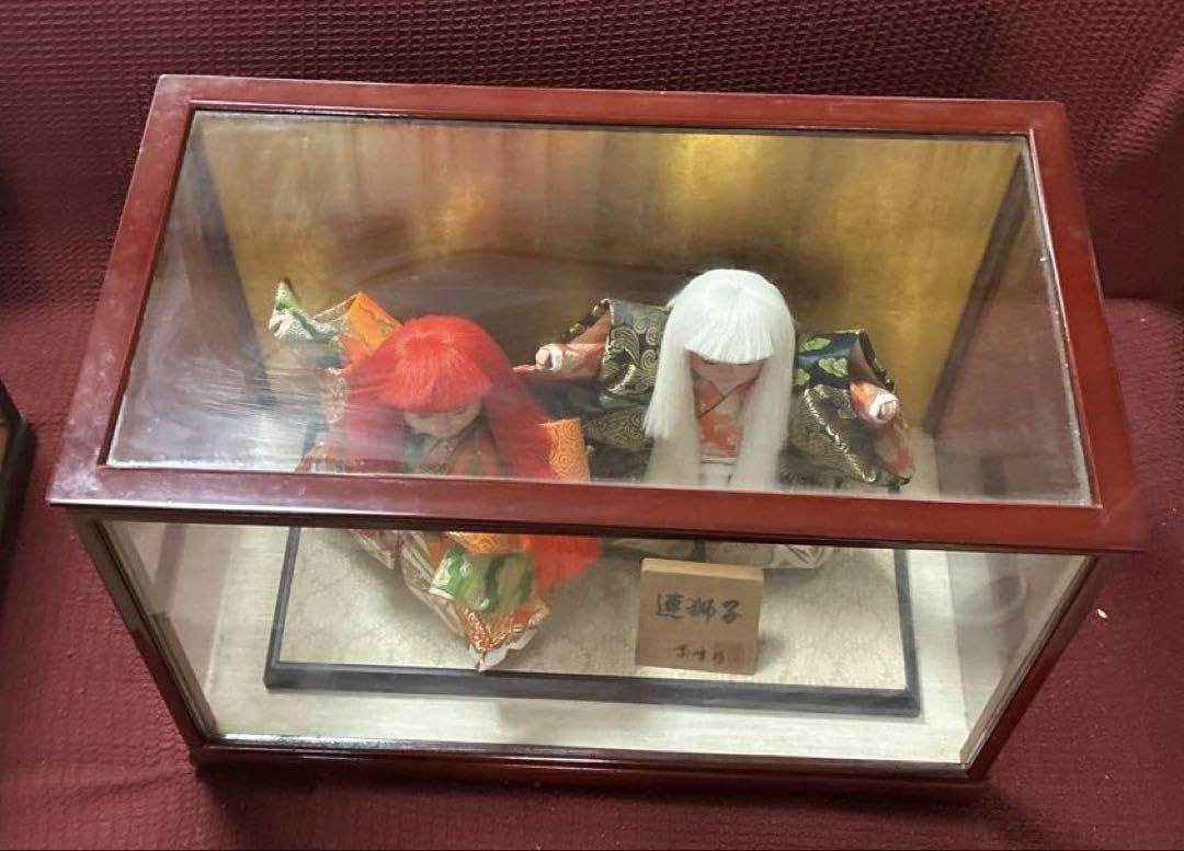 Amazon.co.jp: 伝統工芸 日本人形 連獅子ガラスケース付き : おもちゃ